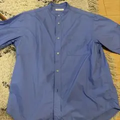 【夏服一掃セール】FREAK'S STORE バンドカラーシャツ ブルー M