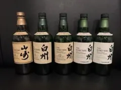 サントリー 白州 山崎 シングルモルト ウイスキー 4本セット 空き瓶