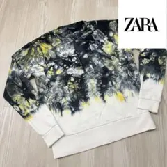 ZARA タイダイ柄 クルーネック トレーナー