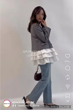 Apuweiser-riche】 ハッピーカラーツイードジャケット 美品 - メルカリ