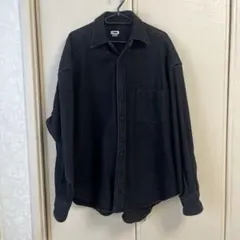 H BEAUTY&YOUTH BLACK DENIM SHIRT シャツ S