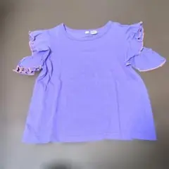 MARK'S 紫色 フリル袖 半袖シャツ