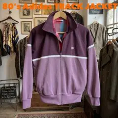 【希少・台湾製】80s adidas トラックジャケット　ジャージ M 紫