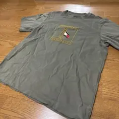 TOMMY HILFIGER XL Tシャツ オリーブグリーン