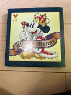 【希少・レトロ】王様ミッキー ミニタオル ディズニー公式（箱付き）