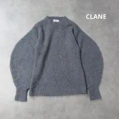 CLANE ニット 人気 ブルー 美品 CLANE（クラネ）の「CHUNKY CABLE HAND KNIT TOPS（ニット/セーター