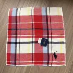 POLO RALPHLAUREN タオルハンカチ　チェック