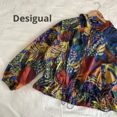 Desigual デシグアル　トロピカルウィンドブレーカー　オーバーサイズ　Ｍのサムネイル