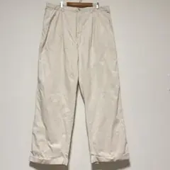90s アメカジ古着 duckhead 2タック 白系 ワイド チノパン W38