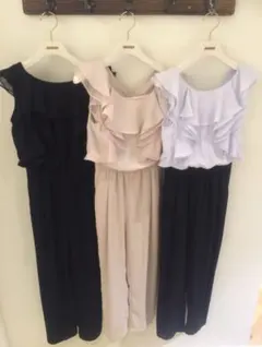 フリルブラウスオールインワン