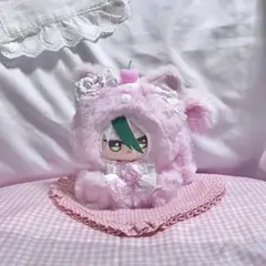 ハンドメイド 着ぐるみ おすわりぬい服 推し活 桃色 白色 d251