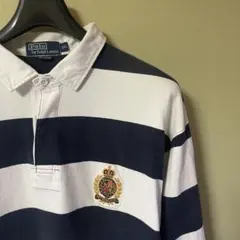 【SALE】90s Polo Ralph Lauren ボーダー ラガーシャツ