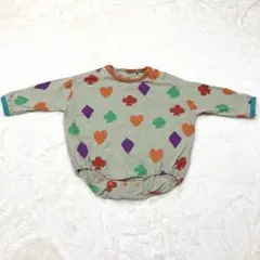 MARKEY’S HOGAN 長袖ロンパース 80 トランプ柄　マーキーズ