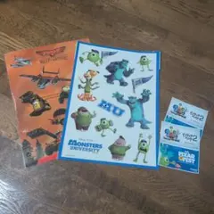 ディズニー、ピクサー、モンスターズ・インク、ステッカー、未使用、セットです♪