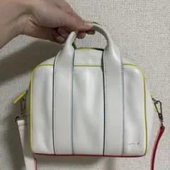 agnis b. カラフルレザーハンドバッグ