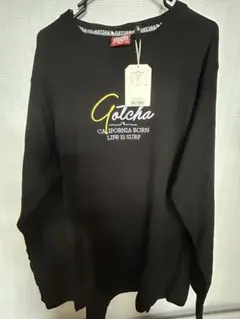 新品　未使用　Gotcha XL ブラック ロングスリーブ Tシャツ　タグ付き