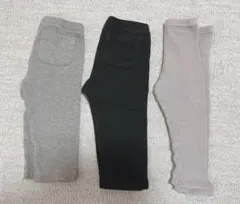 UNIQLO ベビー リブレギンス 80cm 3本セット