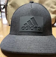 adidas キャップ フリーサイズ 57-60cm ウール混 グレー