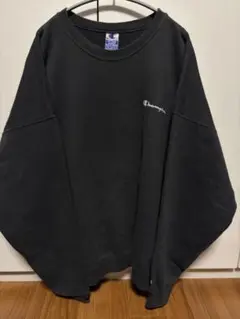 ヴィンテージ　champion ブラック ワンポイント スウェット　XXL