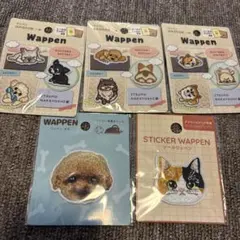 刺繍ワッペン アイロンワッペン 11個セット ミニワッペン 犬 わんこ 猫