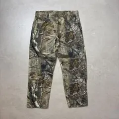 ラングラーリアルツリーダブルニーワイドデニムメキシコ製38×30極太古着XL