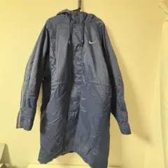 NIKE ベンチコート 中綿 ボア裏地 メンズM ネイビー