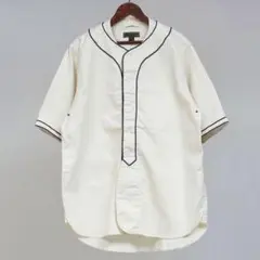 【新品】Nigel Cabourn ベースボールシャツ-タイプ2 48アイボリーのサムネイル
