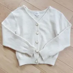 ジルスチュアート カーディガン 起毛 ホワイト