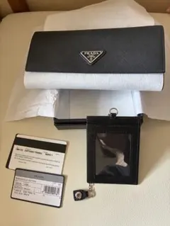 PRADA ブラック サフィアーノレザー 長財布
