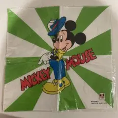 ミッキーマウス　レトロ　ハンカチ