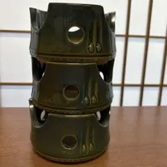 ※ヒビあり　陶器　一人鍋用　固形燃料用卓上コンロ　3個　まとめ売りのサムネイル