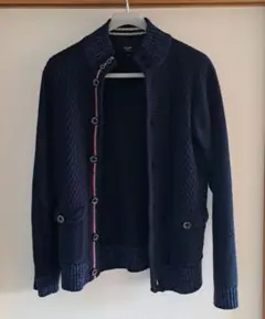 【BEAMS】ネイビーカーディガン　Lサイズ