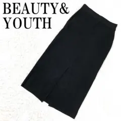BEAUTY&YOUTH ニットタイトスカート ブラック M B8954