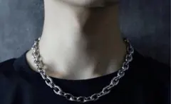 シルバーリンクチェーンネックレス