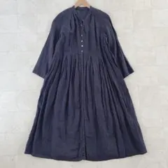 ✨近年✨ ネストローブ　リネン（麻）100% 2wayロングワンピース　日本製