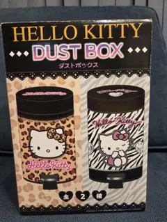 Hello Kitty ダストボックス レオパード柄 ごみ箱
