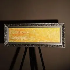 7万円にて購入】手書き油絵クロード・モネ 睡蓮の池 黄金色 ※手渡し
