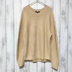 UNIQLO ユニクロ (L)　3Dコットン バルーンスリーブセーター