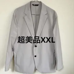 【超美品】ユニクロ theory 感動ジャケット ライトグレーXXL