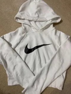 Nike ホワイト クロップド パーカー Mサイズ