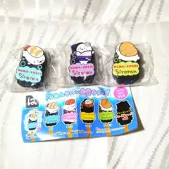 はま寿司　Sirotan 　ラバー鉛筆　キャップ　 シークレット入り　3個セット