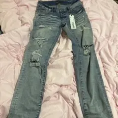 PURPLE BRAND ダメージデニムパンツ32