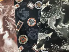 龍 鯉 千社札 和柄 生地セット カットクロス 竜 ドラゴン 登鯉 家紋 東海道