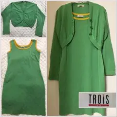 平成レトロ TROiS ニットドレス ボレロ セットアップ