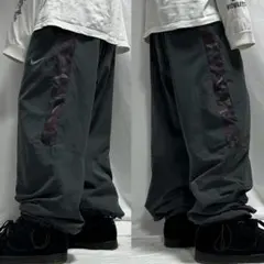 00s NIKE ナイロン トラックパンツ ドローコード 幾何学 Tech