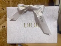 Dior ホワイトショップ袋 リボン付き