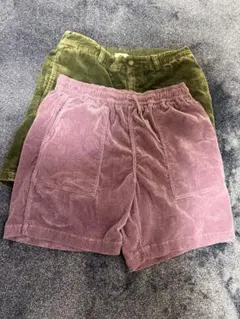 コーデュロイ ショートパンツ 2枚セットのサムネイル