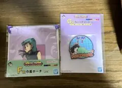 ドラゴンボール　一番くじ　F賞　巾着ポーチ　G賞　ラバーアソート　ブルマ　悟空