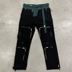 メ*2様 ミハラヤスヒロ【25SS】エイジドトラウザーズ ブラック　即完売 サイ Maison MIHARA YASUHIRO - 【25SS】エイジド トラウザーズ / AGED