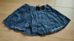 【120 】デニムフレアスカート 【 Pink Palette】